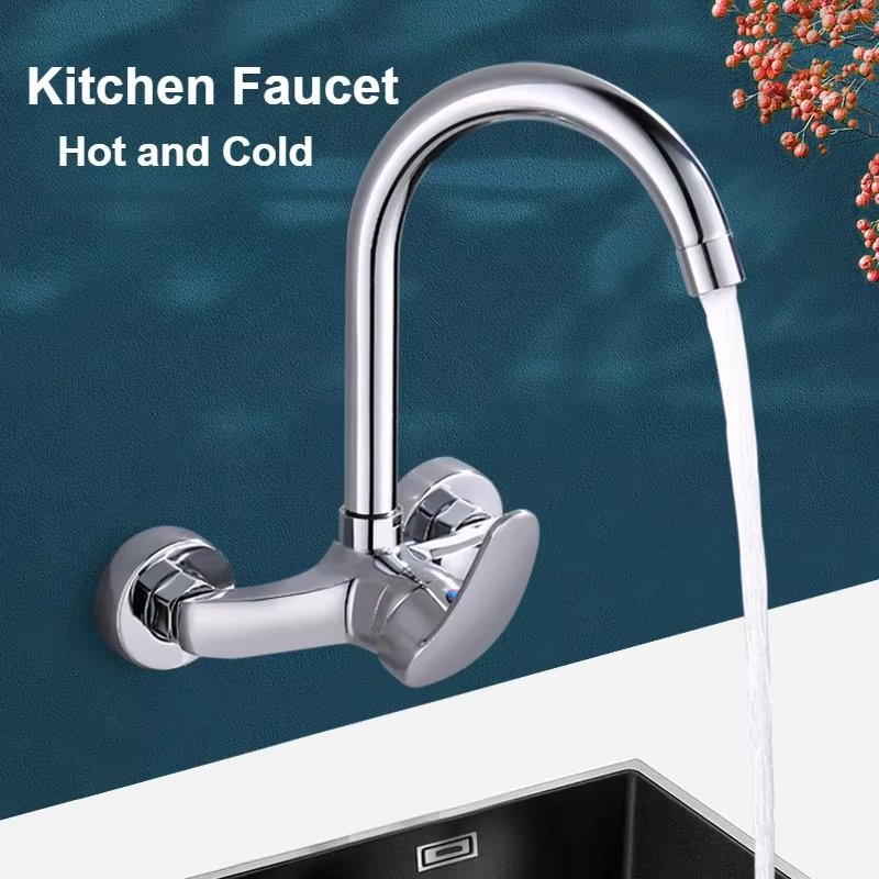 Basin Mixer Tap - Kitchen Hot and Cold Water Mixing