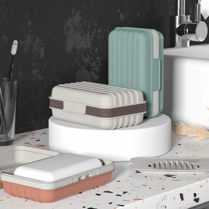 Plastic Soap Dish with Lid for - Home Essentials Bathroom Storage 评论和价格