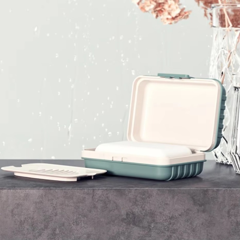 Plastic Soap Dish with Lid for - Home Essentials Bathroom Storage 评论和价格