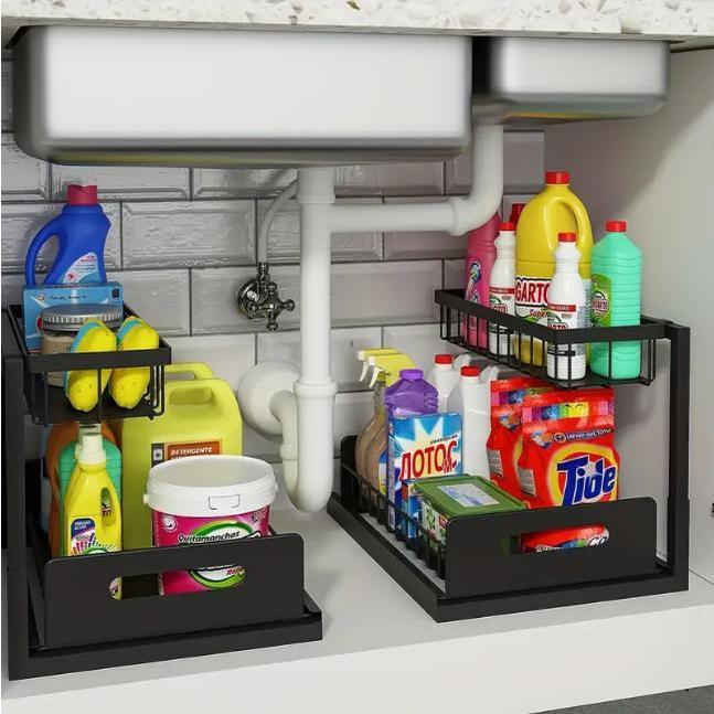 Heavy Duty Pull Out Cabinet Or - Home Bathroom Organizer 评论和价格