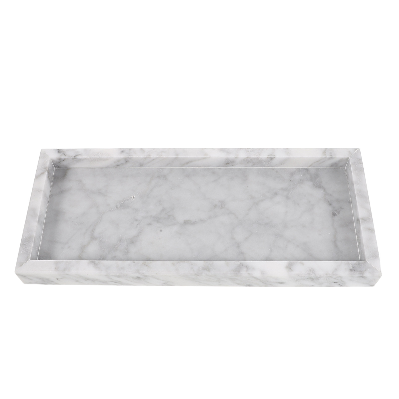 Marble Tray Rectangle for Bath - Home Bathroom Organizer 评论和价格