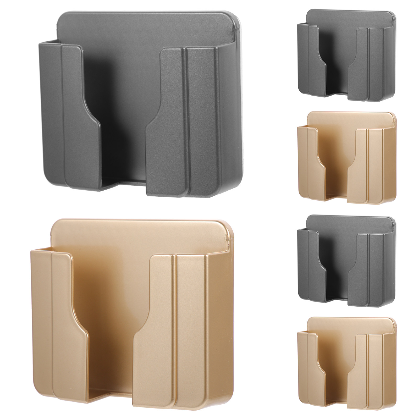 6Pcs Wall Mount Phone Holder A - Home Bathroom Organizer 评论和价格