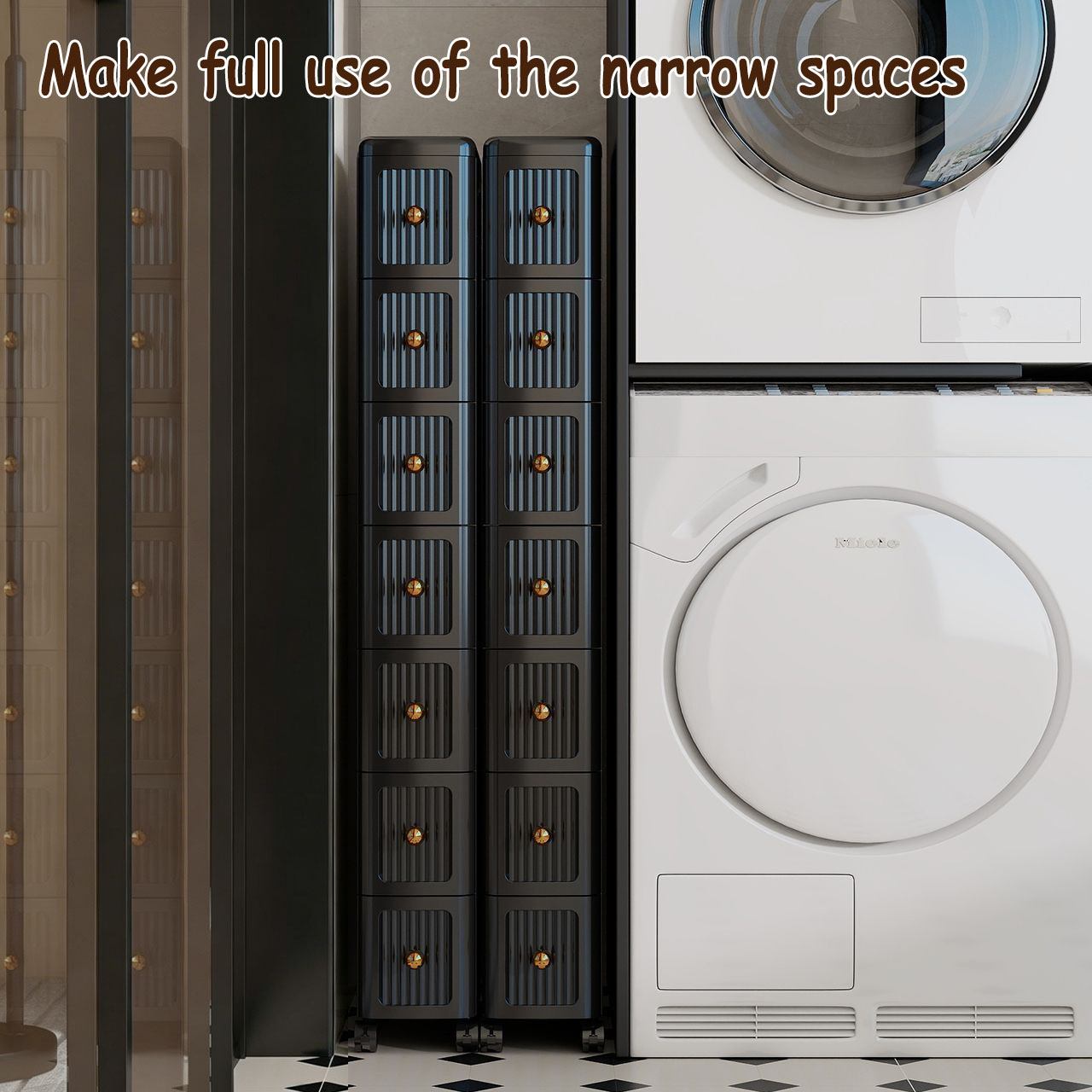 15CM Narrow Gap Drawer Storage - Home Bathroom Organizer 评论和价格