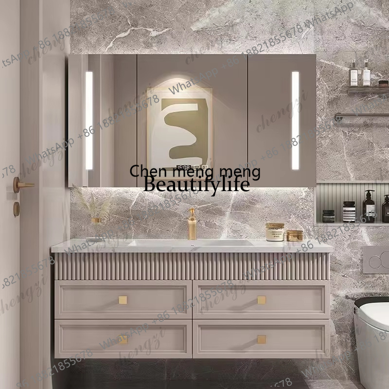 03 Luxury French Cream Style B - Home Bathroom Vanity Combo 评论和价格