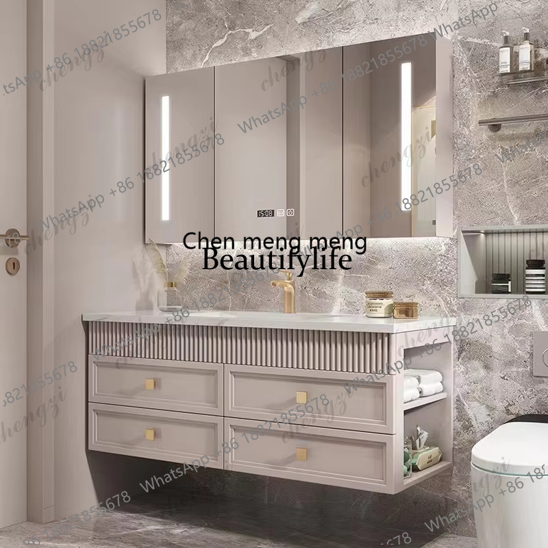 03 Luxury French Cream Style B - Home Bathroom Vanity Combo 评论和价格